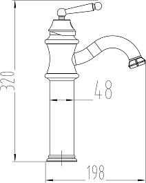 Milacio Смеситель для раковины чаши Yeste MC.507.BBR черная бронза – фотография-2